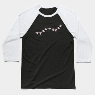 Flying Birds Line Baseball T-Shirt